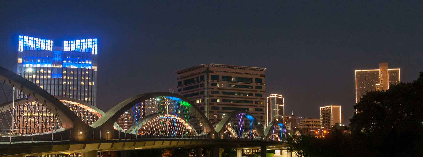 Downtown fort worth at night